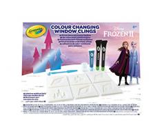 CRAYOLA-LA Reine des NEIGES 2 Set Attacchini Cambia Colore Disney Frozen 2, per Creare Adesivi in Gel per vetri e finestre, Multicolore, 23-0700