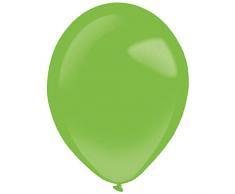 amscan 9905367 - 50 Palloncini in Lattice, Colore: Verde