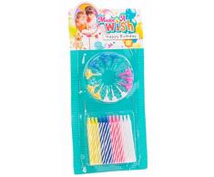 Item-Blister da 24 Candeline per compleanno, multicolore (777003)