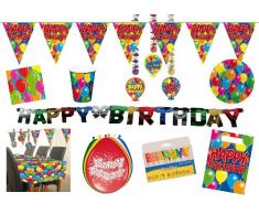 Pacchetto di decorazioni per festa di compleanno palloncini a tema