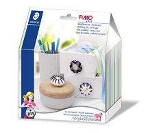 STAEDTLER FIMO SOFT DIY, Set Pomelli per mobili fai da te, 4 panetti da 57 g di pasta modellabile termoindurente, accessori e istruzioni, 8025 12