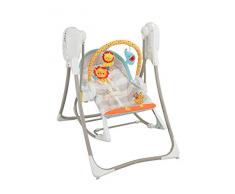 Fisher-Price- Altalena 3-in-1 Cuccioli 6 velocità, con 16 Melodie, Suoni della Natura Rilassanti e 1 Arco Giochi Removibile, Multicolore, BFH07