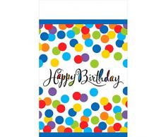 Amscan International 1.451.701,4 cmCoriandoli Bash stampato tovaglia di plastica