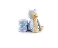 Duffi Baby Coperta Stampata e Peluche, 90 x 75 cm, Colore: Blu Master Baby Home, S.L. 4070-12