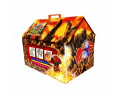 Multiprint Casetta 7 Timbri per Bambini Gormiti, 100% Made in Italy, Set Timbrini Bimbi Personalizzati, in Legno e Gomma Naturale, Inchiostro Lavabile Atossico, Idea Regalo, Art.09840