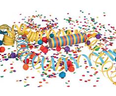 Amscan – 6532 – 1 serpentina – 30 palline – 20 G Coriandoli Tovagliette di Festa – 32 Pezzi Assortiti