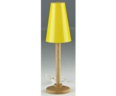Kahlert Luce 10201 - Mini Doll Accessori - Lampada da Terra Holzfuss, Scudo di plastica