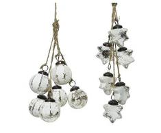 Kaemingk Gruppo di Palline da Appendere Colore Bianco Natale Alberi-Sfere, Multicolore, 8719152829361