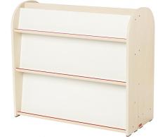 Nathan NATHAN372546 Effetto Betulla melamina Fronte-Retro Inclinato scaffalatura (Small)