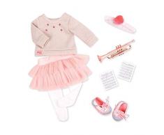 Our Generation- Vestito per Bambola OG-Musical Outfit Rosa, Colore, BD30308Z