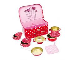 Cestino picnic a pois (13 pezzi)