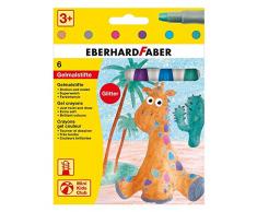 Eberhard Faber 529.106 - pastelli gel, 6 pezzi in una scatola di cartone, metallico