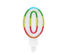 Atosa-Atosa-50667 - Candela 3,5 x 9,5 x 1,5 cm No 0, Multicolore (50667)