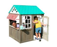 Kidkraft 419, Cottage Giocattolo da Esterni, Stile Caffè e Tenda, in Legno, per Bambini
