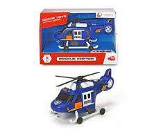Simba Dickie Action Series Elicottero Cm. 18, Luci E Suoni, Le Pale Si Muovono, Multicolore, 4006333036651