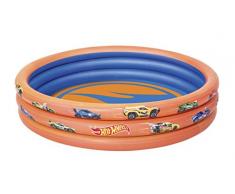 Best Way 3 Anelli Hot Wheels Cm 122X25 con Fondo Disegnato Piscina Gioco 527,, 6942138934465