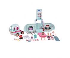 Giochi Preziosi - L.O.L. Surprise!, Glamper - Veicolo per Bambole e Pets LOL Surprise! con Oltre 50 Sorprese e una Bambola Inclusa,LLU92000