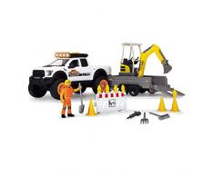 Simba Dickie Playlife Road Construction Set con Ford Raptor Pick Up con Luci, Multicolore, 4006333061325