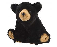 Wild Republic Orso Nero, Cuddlekins coccolone Peluche, Regali per Bambini 30 cm, Multicolore, 10901