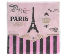 Amscan International 501729 a day in Paris tovaglioli da 25 cm