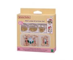 SYLVANIAN FAMILIES- Set lampade da Parete e Tende Accessori casa delle Bambole, 5447