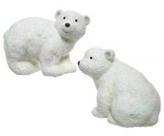 Kaemingk Orso Polare in Terracotta 2Ass Natale Decorazioni E Oggettistica, Multicolore, 8719152684052