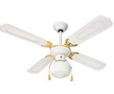MAX ITALIA s.p.a. (IPO))- Ventilatore A SOFFITTO Rat C/Luce 107cm, Multicolore, 123