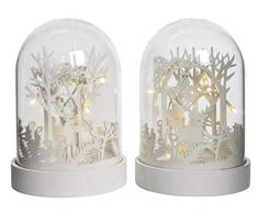 Kaemingk Campana con Scenario Natalizio A LED 2Ass Natale Luci E Decorazioni, Multicolore, 8719152187553