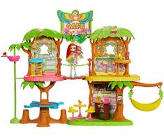 Enchantimals- Caffetteria Dolci Momenti Playset 60 cm con Bambola Peeki Il Pappagallo e 20 Accessori, Giocattolo per Bambini, Multicolore, GNC57