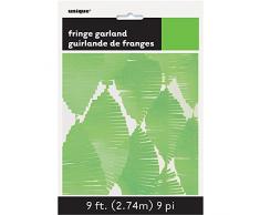 Unique Party 63633 2,7 m verde lime carta velina frangia ghirlanda