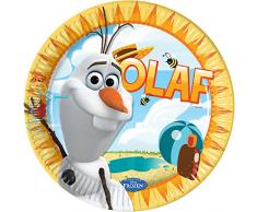 8 Piattini di carta Olaf