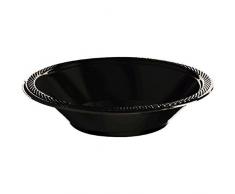 Amscan Internazionale 355ml ciotola di plastica (il nero di getto)