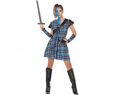 Atosa 53929 SCOTTISH WOMAN XL - Stufa da donna, colore: Blu/Marrone