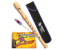 Voggys Flauto dolce-con custodia, spazzolino, manuale.