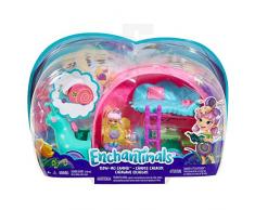 Enchantimals- Camper Playset con Bambola Saxon La Lumaca Micro Doll e Animaletto, GCT42