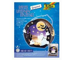 Folia 68102 - Set Lanterne, Fantasma, con Lanterna e Luce LED, Multicolore