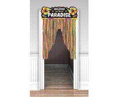 Amscan International 241736 96 cm x 1.37 m hawaiano neon porta tenda