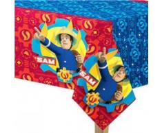 Amscan International Tovaglia di plastica, Motivo Pompiere Sam, 1,80 x 1,20m