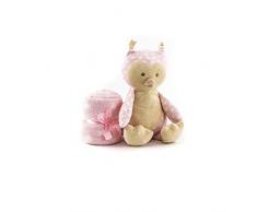 Duffi Baby Coperta Stampata e Peluche, 90 x 75 cm, Colore: Rosa Master Baby Home, S.L. 4070-06