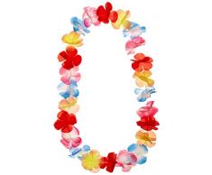 SMIFFYS Smiffys Ghirlanda Hawaiana, Multi-Colore con Fiori, Multicolore, 388
