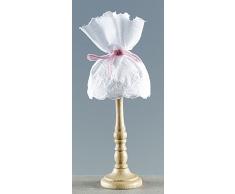Kahlert luce 10202 - Mini Doll Accessori - Lampada da terra Holzfuss e paralume in tessuto