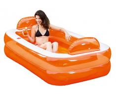 Happy People - Piscina gonfiabile, Colore Arancione