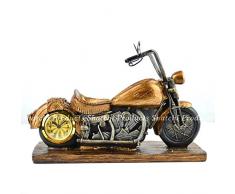 Gifts 4 All Occasions Limited SHATCHI-934 - Portabottiglie di vino fatto a mano, con orologio, decorazione per la casa, centrotavola per matrimoni, regali di Natale, multicolore