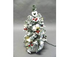 TABOR Pinetto Nevicato C/Luci H40 Decbian Albero Natale Addobbi Natalizi Regalo 607, Multicolore, Taglia Unica