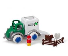 Viking Toys 1259 - Van Trasporto Cavalli con 2 Cavalli e Una Statuetta