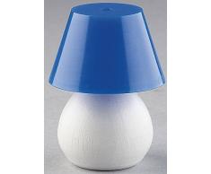 Kahlert Luce 10466 - Mini Doll Accessori - Lampada da Tavolo Gamba di Legno, Ombrello, Blu