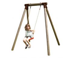 New Plast AL1341 - Altalena Singola in Legno, Violetta