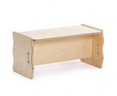 Erzi- Panca trasformabile, Multicolore, 69 x 34 x 34 cm, 50005