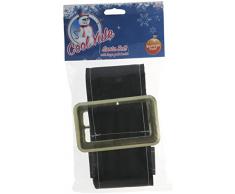 SMIFFYS Cintura di Babbo Natale, Nero, con Fibbia Dorata, 145cm Tende da Sole, Colore, Taglia Unica, 21693