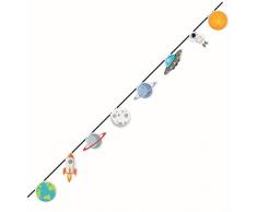 Procos 90623 - Ghirlanda di Carta Spaziale, Multicolore